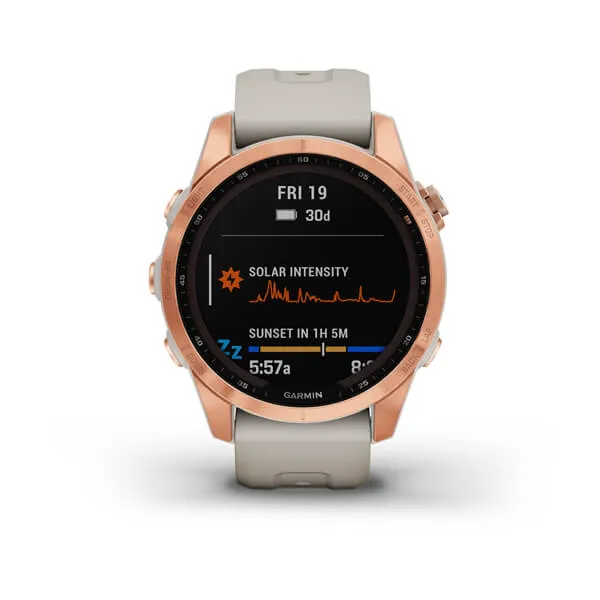 GARMIN FENIX 7 SAPPHIRE SOLAR ROSE GOLD GARMIN FENIX 7 SAPPHIRE SOLAR ROSE GOLD