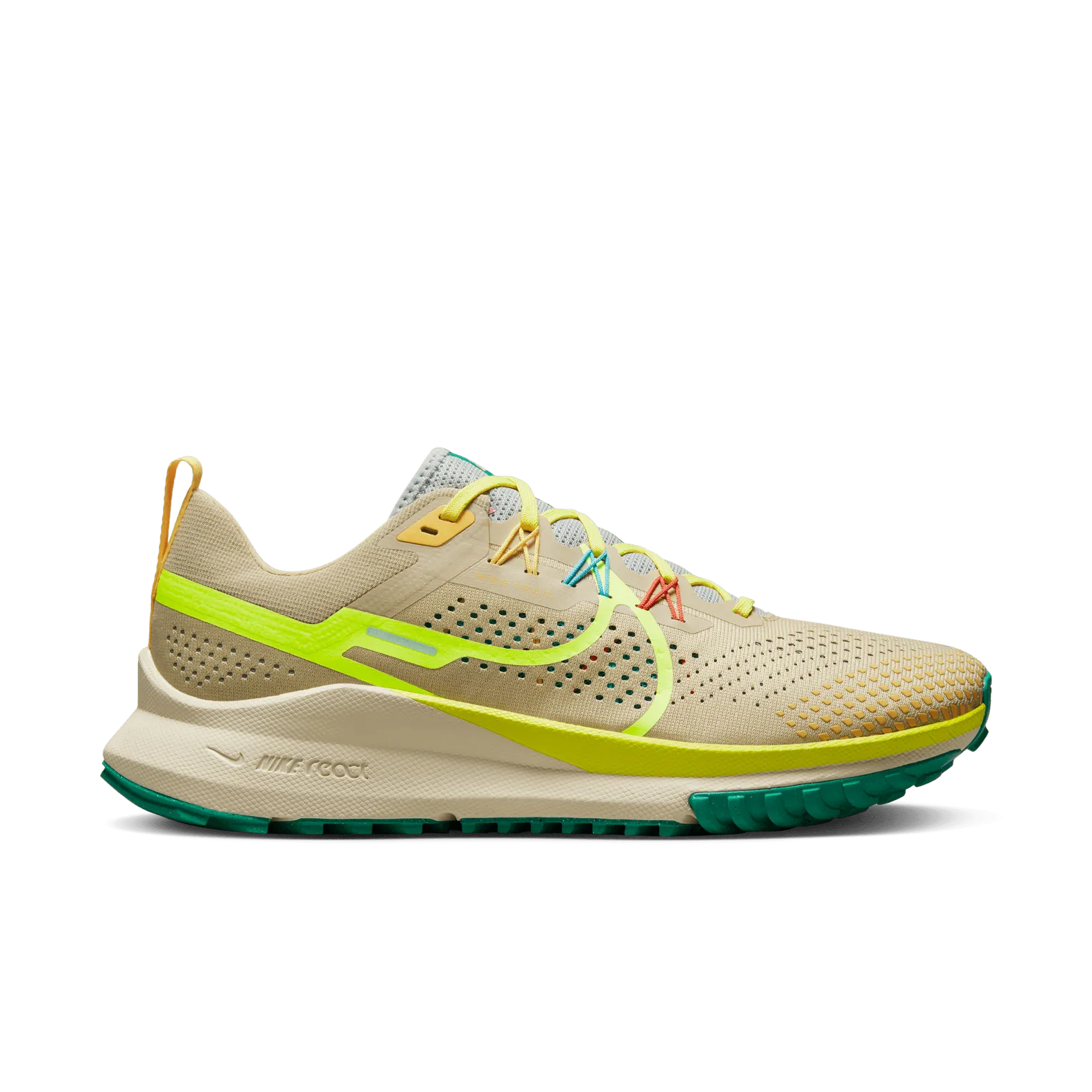 NIKE PEGASUS TRAIL 4 MENS TEAM GOLD VOLT BALTIC BLUE STADIUM GREEN