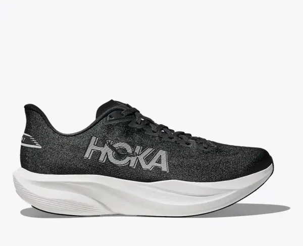 HOKA ONE ONE MACH 7 MENS BLACK/WHITE